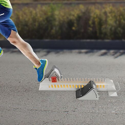 Starting Blocks, Athletics Track Blocks for Sprinting, Sprinter Pedal with 6 Angle Adjustable, Running Apparatus for Track, Competition Equipment with Handle for Plastic in Saudi Arabia