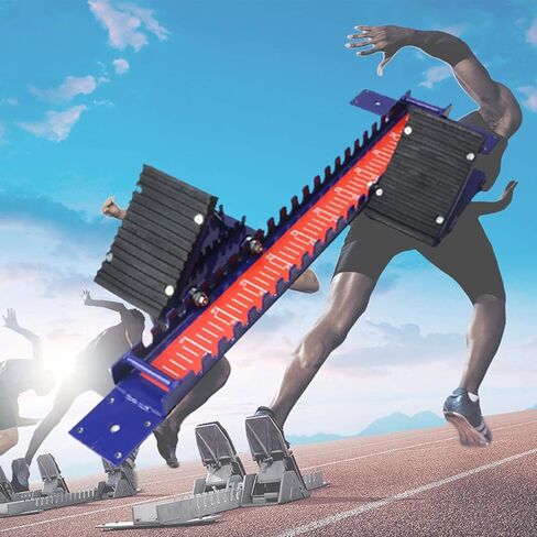 Starting Blocks, Professional Race Track Pedals, Competition Sprint Training Runup Can Be Adjusted, Suitable for Plastic Track in Saudi Arabia