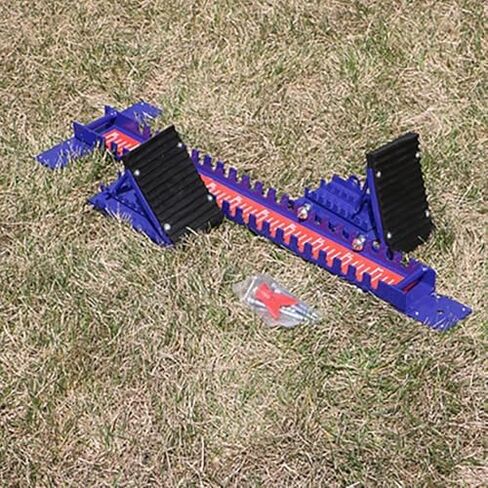 Running Track Starting Blocks, Aluminum Alloy with 6 Plastic Spikes & 2 Sand Spikes for Cinder Tracks in Saudi Arabia