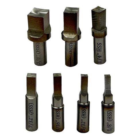 MachEl 7-Piece Square Rotary Broach Punch Set, HSS Inch Sizes (1/8″–3/8″) for Wobble & Non-Wobble Holders in Saudi Arabia