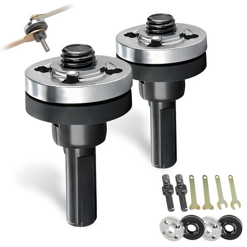 Electric Drill Angle Grinder Connecting Rod Set,2 Set Angle Grinder Attachments Set,New Drill Arbor Mandrel Adaptor with Replacement Grinder Flange Nuts and Spanner Wrench Conversion Tool (10mm) in Saudi Arabia