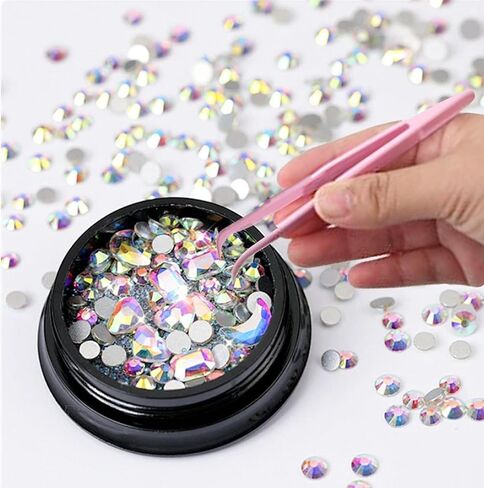 30pcs Plastic Tweezers for Crafts & Kids - Bulk Pack, Straight/Bent/Curved Tweezers Set for DIY Jewelry, Beads, Cake Decorating, Classroom - Includes Stickers in Saudi Arabia