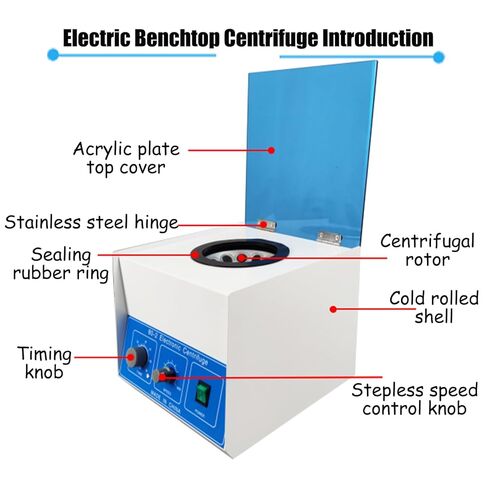 Electric Benchtop Centrifuge 80-2 Electric Centrifuge 110 V Stepless Control Max Speed 4000 R Timing 0-60 min Capacity 20ml×12 Tube Electric Centrifuge for Lab Research Institute in Saudi Arabia