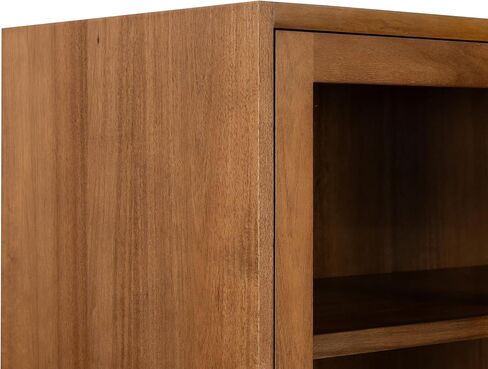 خزانة Poly & BARK Nuvon باللون البني الخشبي مع تشطيب خشبي حديث وتخزين مغلق وتصميم معاصر نظيف لمساحات المعيشة in Kuwait