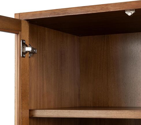 خزانة Poly & BARK Nuvon باللون البني الخشبي مع تشطيب خشبي حديث وتخزين مغلق وتصميم معاصر نظيف لمساحات المعيشة in Kuwait