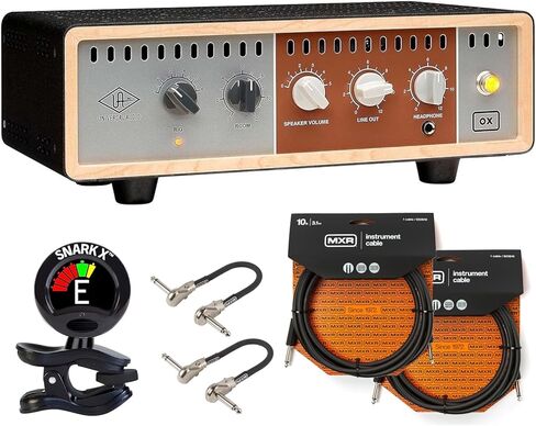 Universal Audio OX Amp Top Box - Bundle with 2 MXR Instrument Cables, 2 MXR Patch Cables and Snark-X Tuner in Saudi Arabia