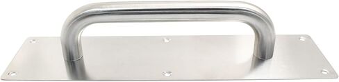 Bivethoi 1Pcs Pull Push Door Plate Handle Stainless Steel Heavy Duty Barn Door Pull with Mounting Screws (Silver, 300x80mm/11.81x3.15inch in Saudi Arabia