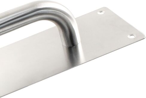 Bivethoi 1Pcs Pull Push Door Plate Handle Stainless Steel Heavy Duty Barn Door Pull with Mounting Screws (Silver, 300x80mm/11.81x3.15inch in Saudi Arabia