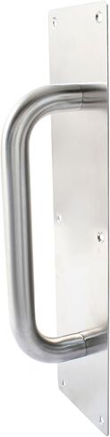 Bivethoi 1Pcs Pull Push Door Plate Handle Stainless Steel Heavy Duty Barn Door Pull with Mounting Screws (Silver, 300x80mm/11.81x3.15inch in Saudi Arabia