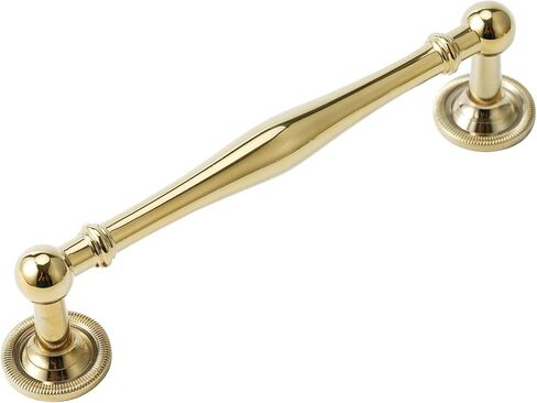 10 Pack Solid Brass Cabinet Pulls 5" Hole Center Drawer Pull Gold Cabinet Handles for Cupboard Dresser Wardrobe Furniture Kitchen & Bathroom Fixture in Saudi Arabia