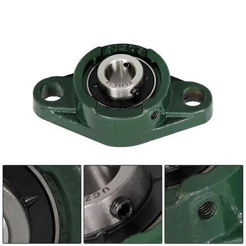 5/8 Diameter Flanged Bearings, 6PCS UCFL202-10, UCFL202-10 Cast Iron Bearings with Holes in Saudi Arabia