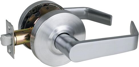 Commercial Heavy Duty Keyed Entry Door Lever in Satin Chrome Finish,Key Different Handle Fit Both Left and Right Handed, USGRD-71ET-5P in Saudi Arabia