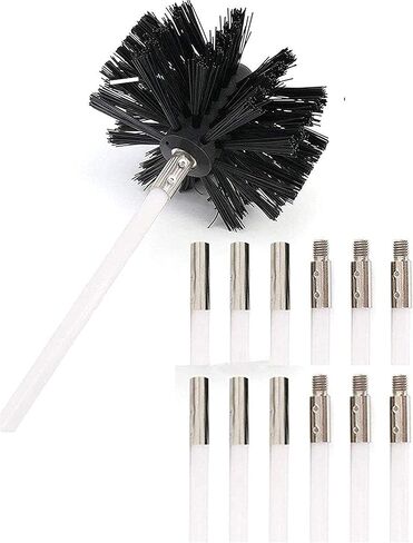 13 Piece Dryer Duct/Vent Cleaning Kit, Lint Remover, Extends up to 24 Feet, Synthetic Brush Head, Use with or Without a Power Drill (12 Rods + 1 Bush Head) in Saudi Arabia