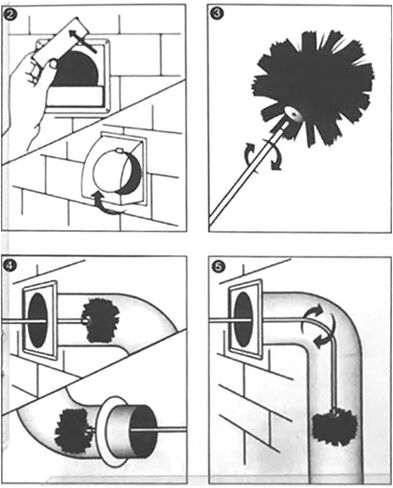 13 Piece Dryer Duct/Vent Cleaning Kit, Lint Remover, Extends up to 24 Feet, Synthetic Brush Head, Use with or Without a Power Drill (12 Rods + 1 Bush Head) in Saudi Arabia