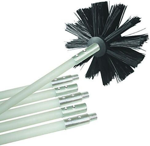 13 Piece Dryer Duct/Vent Cleaning Kit, Lint Remover, Extends up to 24 Feet, Synthetic Brush Head, Use with or Without a Power Drill (12 Rods + 1 Bush Head) in Saudi Arabia