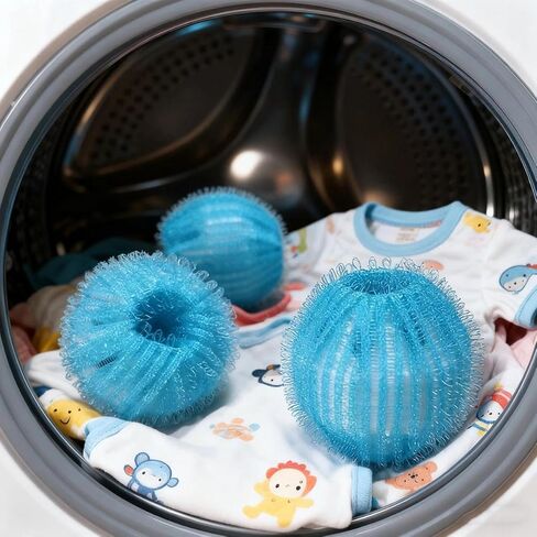 4Pcs/Set Washing Machine Hair Remover Ball, Washing Machine Balls, Reusable Balls for Removal, Pet Hair and Lint Removal in Saudi Arabia