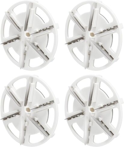 شفرات استبدال ماكينة حلاقة القماش، 4 قطع شفرات بديلة لإزالة الوبر الكهربائية، ماكينة حلاقة قماش من الفولاذ المقاوم للصدأ تحل محل 6 شفرات، بما في ذلك الشفرات فقط in Kuwait