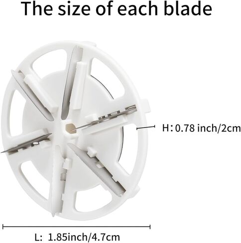 شفرات استبدال ماكينة حلاقة القماش، 4 قطع شفرات بديلة لإزالة الوبر الكهربائية، ماكينة حلاقة قماش من الفولاذ المقاوم للصدأ تحل محل 6 شفرات، بما في ذلك الشفرات فقط in Kuwait