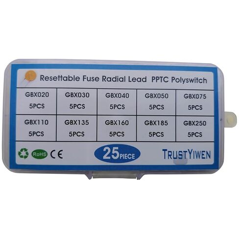 50 قطعة إعادة تعيين الصمامات شعاعي الرصاص PPTC GBX-020 GBX-030 GBX-040 GBX-050 GBX-075 GBX-110 GBX-135 GBX-160 GBX-185 GBX-250 PPTC Polyswitch مجموعة متنوعة in Kuwait