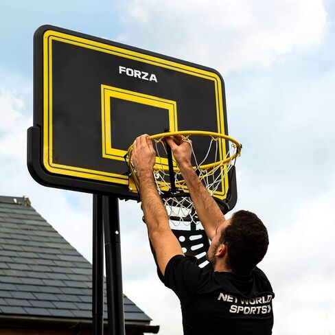 FORZA Basketball Shot Returner | نظام إرجاع الكرة بزاوية 180 درجة لتدريبات التصويب السريعة - تجميع سهل للأزرار - متوافق مع جميع أطواق كرة السلة - تصميم متين ومقاوم للعوامل الجوية in Kuwait