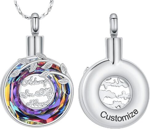Imrsanl Urn Necklaces for Ashes for Women Men Tree of Life Cremation Jewelry for Ashes Memory Jewelry for Human Pet in Kuwait