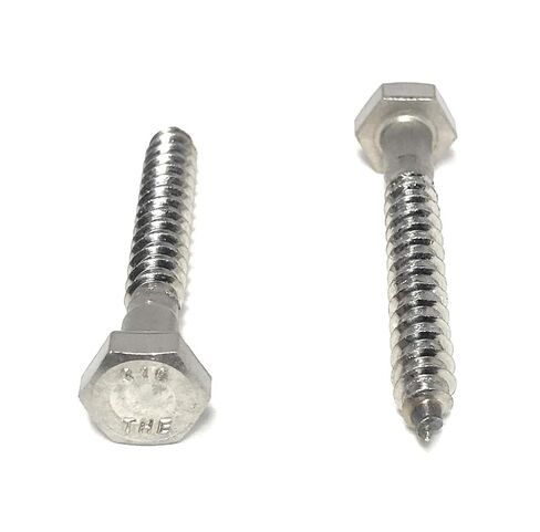 1/4 x 2 316 Stainless Steel Hex Head Lag Bolts Lag Screws Marine Grade (10 Pieces) in Saudi Arabia