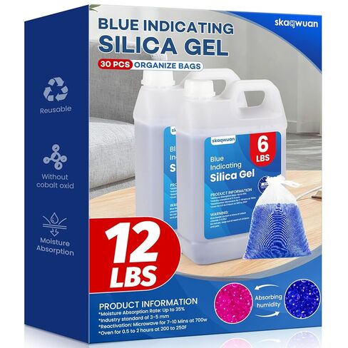 2 رطل من الخرز المجفف من جل السيليكا باللون البرتقالي، معيار الصناعة 3-5 مم مجفف قابل لإعادة الاستخدام، للوحات مجوهرات الكاميرا الإلكترونية للطابعة ثلاثية الأبعاد (10 قطع من حقيبة الأورجانزا) in Kuwait