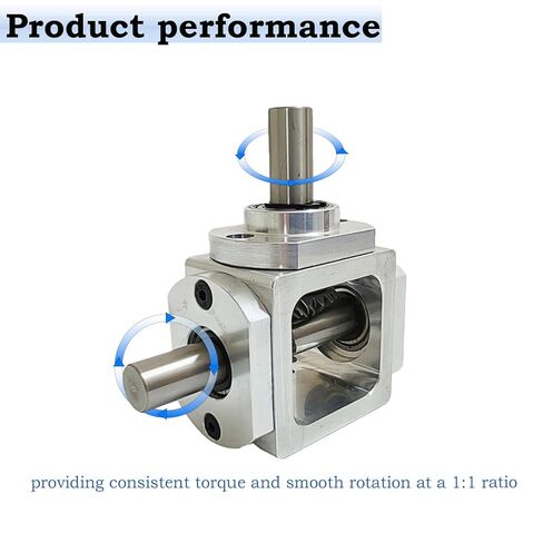 90 Degree Right Angle Gearbox 1:1 Bevel Gear Drive, 10mm Single Output Shafts 1 Module 20 Teeth Aluminum Frame for Simple DIY Mechanical Applications in Kuwait