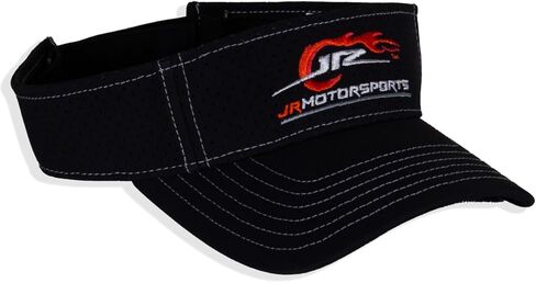 Dale Earnhardt JR Motorsports Logo NASCAR Adult Performance Delta Breathable Black Visor Hat in Saudi Arabia