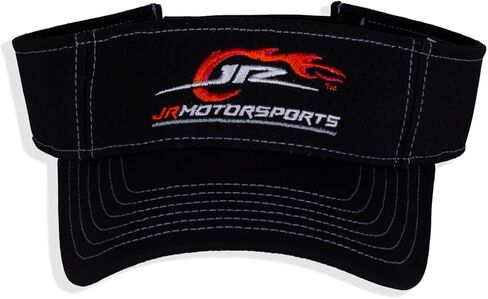 Dale Earnhardt JR Motorsports Logo NASCAR Adult Performance Delta Breathable Black Visor Hat in Saudi Arabia