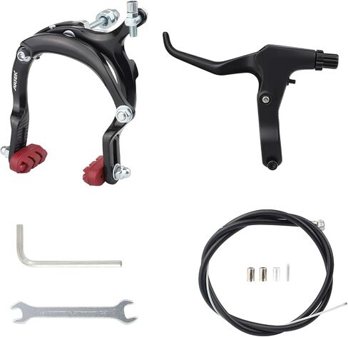Bike Brake Set Front Caliper Brake Aluminum Alloy Left Brake Lever with Brake Cable for Mountain Bike BMX Cruiser Bike in Kuwait