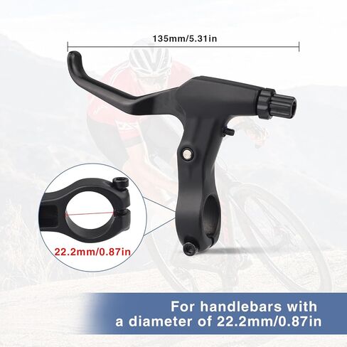 Bike Brake Set Front Caliper Brake Aluminum Alloy Left Brake Lever with Brake Cable for Mountain Bike BMX Cruiser Bike in Kuwait