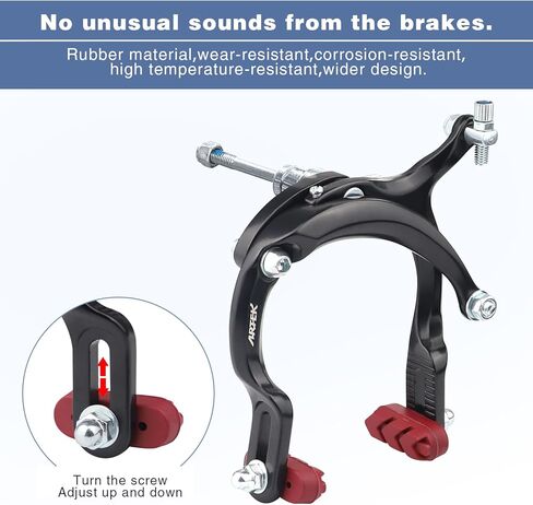 Bike Brake Set Front Caliper Brake Aluminum Alloy Left Brake Lever with Brake Cable for Mountain Bike BMX Cruiser Bike in Kuwait