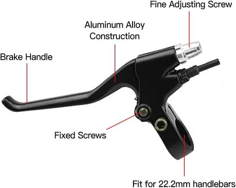 1 Pair Electric Bike Brake Lever E-Bike Right Left Lever Replacement Parts in Saudi Arabia