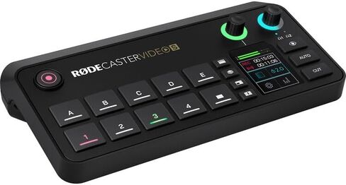 RODE RODECaster Video S All-in-One Video Console | Production Switcher with Integrated Audio Mixing, Video Control & USB Connectivity | Great for Podcasting & Content (RCV-S) + HDMI Cable + XLR + More in Saudi Arabia