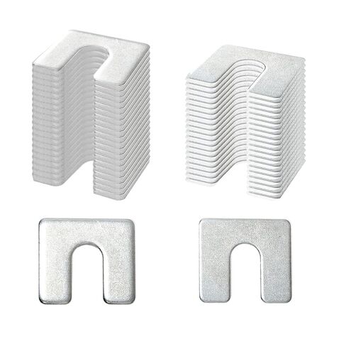 40Pcs Auto Body Fender Alignment Shim 1/16" and 1/8" Thick, 1-1/4" Wide, 3/8" Slot Automotive Alignment Shim Assortment Kit in Kuwait