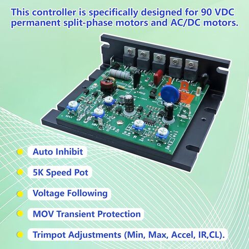 KBIC-120 (9429) هيكل محرك DC متوافق، التحكم في سرعة محرك SCR DC 120 فولت، استبدال مباشر لـ KB Electronics KBIC-120 in Saudi Arabia