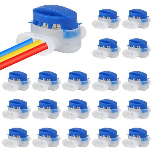 60pcs 3 طريقة موصلات الأسلاك قفل الموصلات الأسلاك الكهربائية IDC 314 صناديق موصلات الأسلاك تجريد ذاتيا لتربيز العشب الآلي ، وتطبيقات الري in Kuwait
