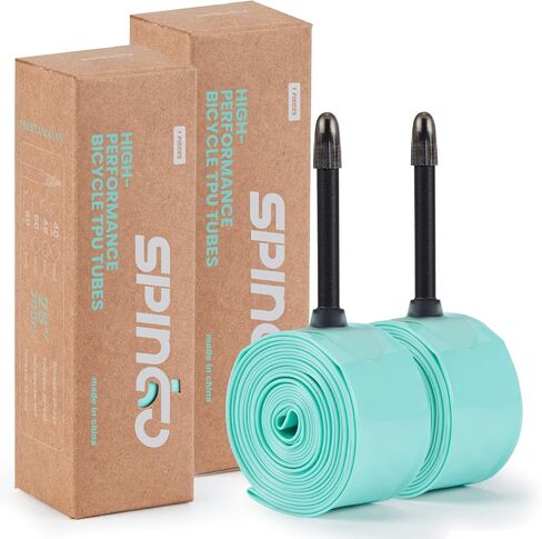 2-Pack SPINGO TPU الأنبوب الداخلي 700C x 23c-32c / 700C x 35c-43c مع صمامات بريستا 48 مم / 60 مم / 80 مم أنبوب دراجة من البولي يوريثان خفيف الوزن إطار احتياطي للدراجة in Kuwait