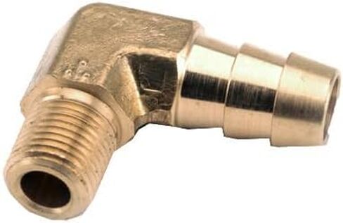 أندرسون ميتالز 757020-0606 3/8 "خرطوم معرف × 3/8" ذكر الأنابيب الموضوع النحاس 90 درجة بارب إدراج الكوع in Saudi Arabia