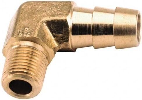 أندرسون ميتالز 757020-0606 3/8 "خرطوم معرف × 3/8" ذكر الأنابيب الموضوع النحاس 90 درجة بارب إدراج الكوع in Saudi Arabia
