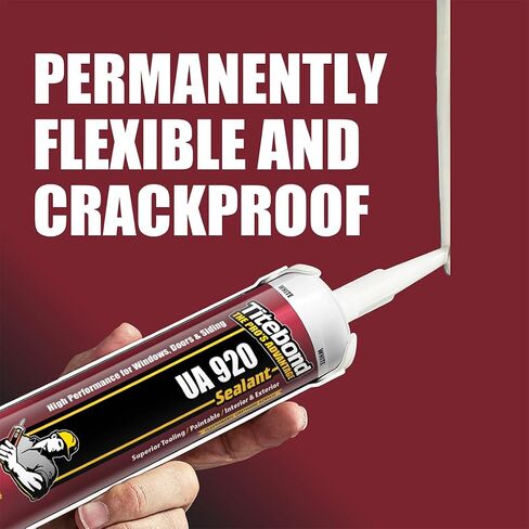 Titebond UA 920 Sealant, Beige – Urethane Acrylic Elastomeric Caulk, Crackproof & Flexible, UV Resistant, Paintable in 1 Hour, Interior & Exterior Use – 10.1 Oz, 87141 in Saudi Arabia