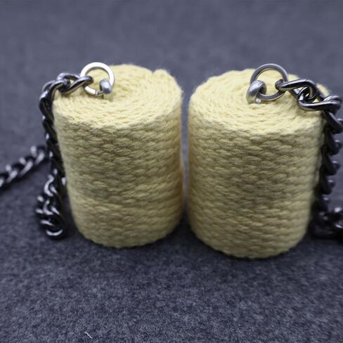 Fire Poi، التدفق، الدوران، رأس فتيل كيفلر 50 مم، السيرك، دعامة الرقص - للمهرجانات والعروض (63 سم) in Kuwait