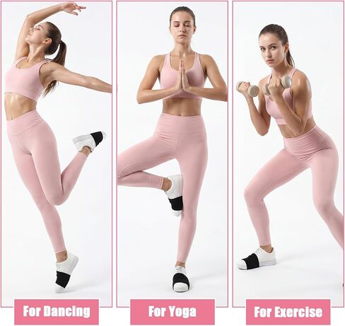 2 Pairs Dance Socks Over Shoes, Unisex Anti-Slip Dance Shoe Covers Over Sneaker, Ballet Equipment Accessories for Women Ballet Dancers Turns & Spins on Smooth Floors in Saudi Arabia