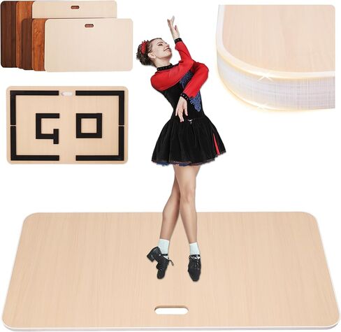 PreGymnastic Tap Board for Dancing at Home, Dance Floor, Portable Tap Board,Ideal for Dancers Home & Outdoor, Two Sizes and Three Colors in Kuwait