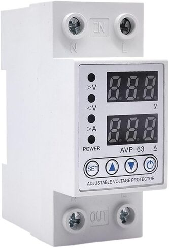 40A 63A 230V حامي إعادة إغلاق الجهد الزائد الحالي تحت الجهد الكهربي مع شاشة رقمية مزدوجة 80A 220V(80A) in Kuwait