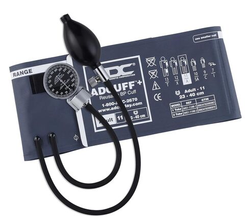 ADC Diagnostix 700 Premium Professional Pocket Aneroid Sphygmomanometer with Adcuff+ One-Piece Nylon Blood Pressure Cuff, Adult, Navy in Saudi Arabia