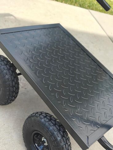 عربة مجموعة عجلات المولدات العالمية بعجلات هوائية مقاس 10 بوصة، فولاذ أسود، متوافقة مع Honda EU3000is، Generac iQ3500، Predator 3500، Predator 5000، Powersmart 3600، والعديد من المولدات الأخرى in Saudi Arabia