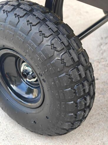 عربة مجموعة عجلات المولدات العالمية بعجلات هوائية مقاس 10 بوصة، فولاذ أسود، متوافقة مع Honda EU3000is، Generac iQ3500، Predator 3500، Predator 5000، Powersmart 3600، والعديد من المولدات الأخرى in Saudi Arabia