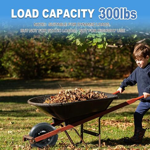 2-Pack of 4.80/4.00-8 Pneumatic Tire and Wheel,2PR (Air Filled)- 5/8"or 3/4" Powdered Metal bushings and 3"or 6"Center Hub,for Wheelbarrow,Garden and Utility Cart,Trolley,Wagon and More (MYTT4008-2) in Saudi Arabia